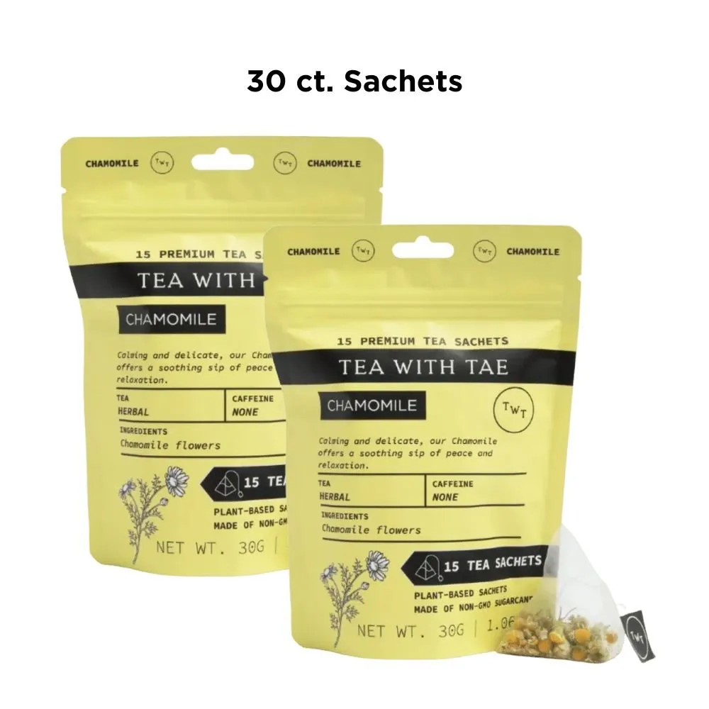 Tea with Tae Chamomile brev-te urtete 30 breve koffeinfri