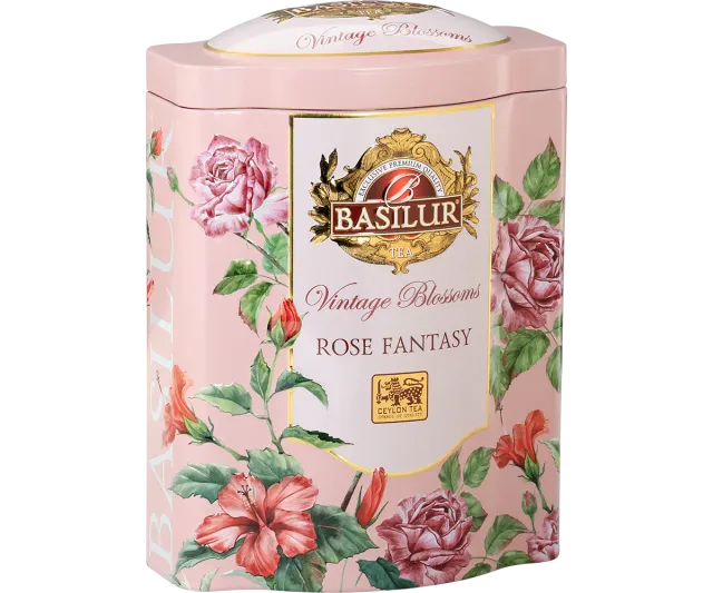 Basilur Vintage Rose Fantasy grøn te 100g rose