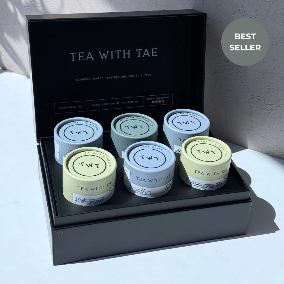 Tea with Tae Bento Box Bestsellers te 6-pak koffeinfri gave