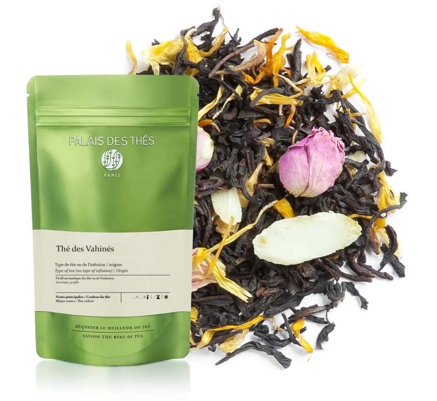 Palais des Thés Tahitian Black sort te 100 g vanilje