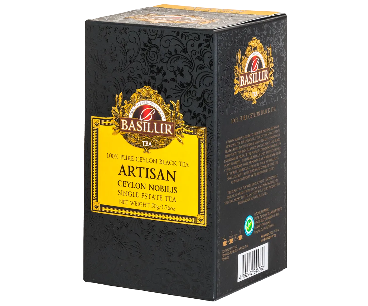 Basilur Artisan Nobilis sort te 50 g enkeltmark