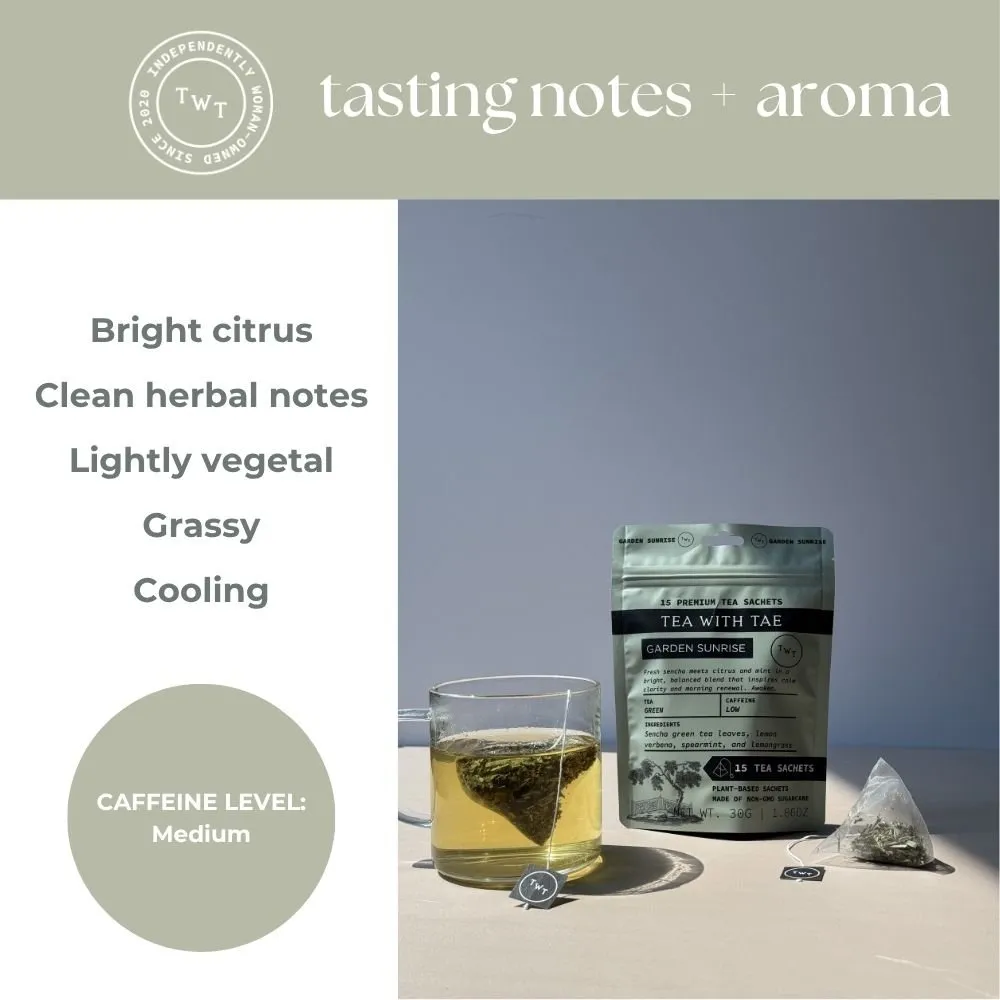 Tea with Tae Garden Sunrise te 30 breve citrus