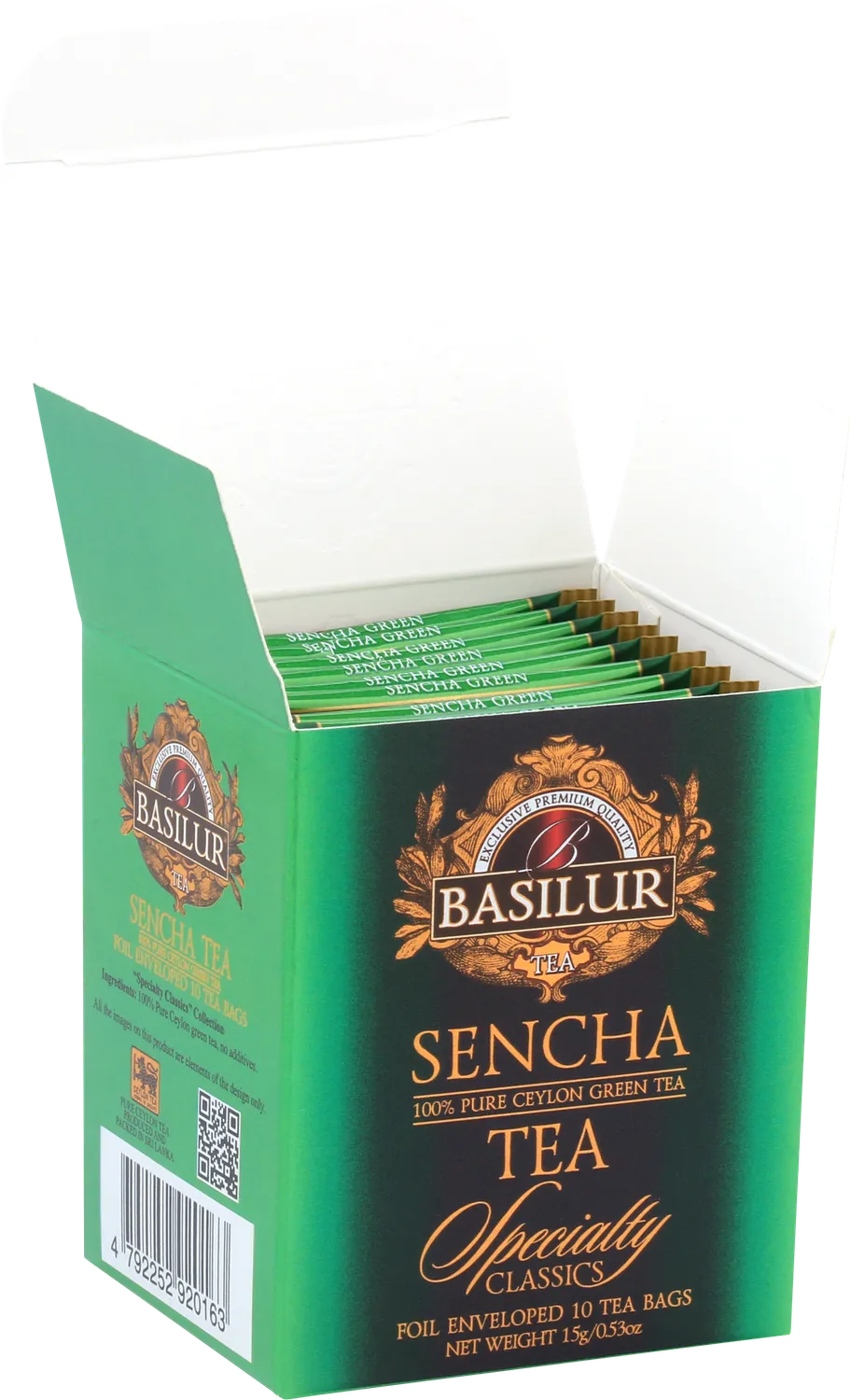 Basilur Specialty Classics Sencha grøn te 10 breve mild