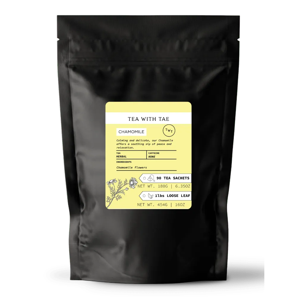 Tea with Tae Chamomile brev-te urtete 30 breve koffeinfri