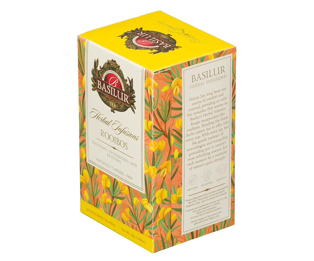 Basilur Herbal Infusions rooibos urtete 20 breve mild