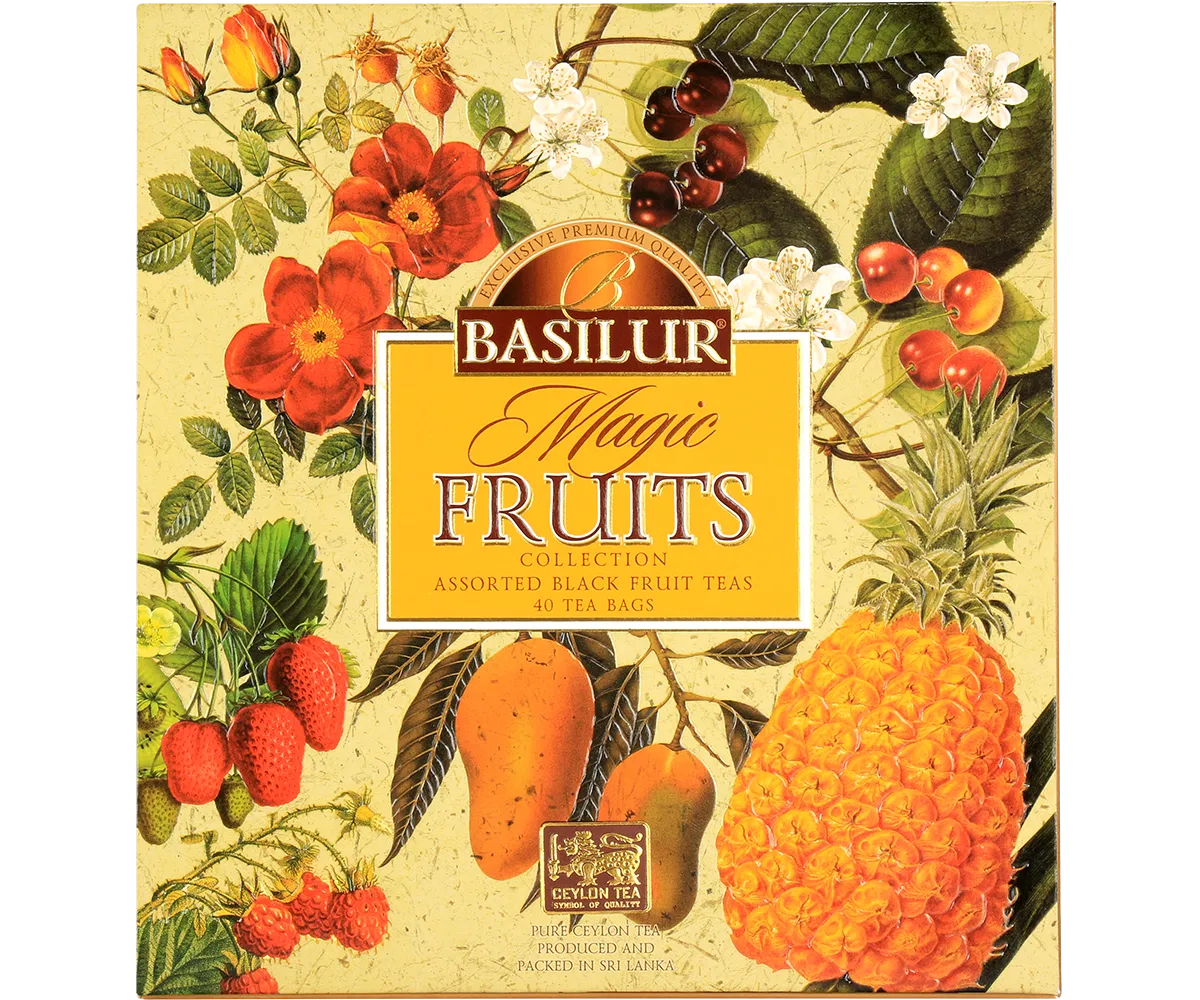 Basilur Magic Fruits Assortment frugtte 40 breve frisk frugt
