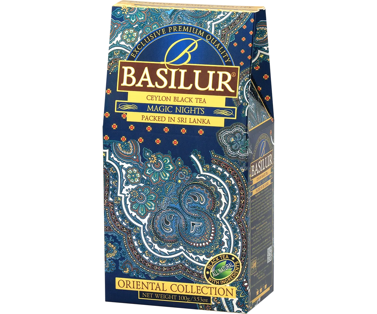 Basilur Magic Nights sort te 100g refill