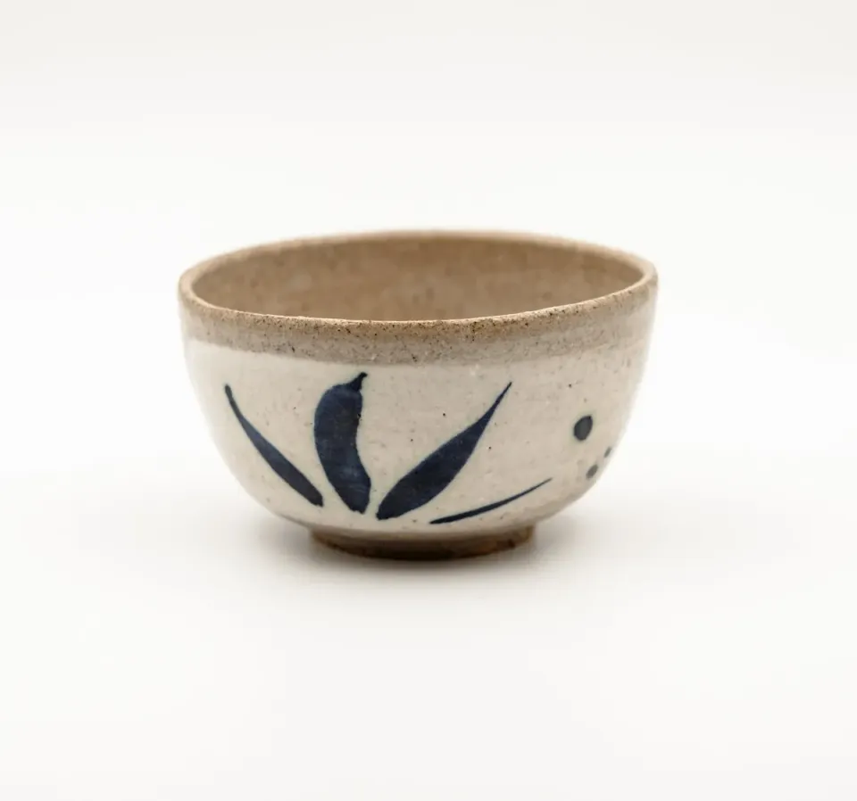 Tyst Te Chawan matcha skål hvid stentøj