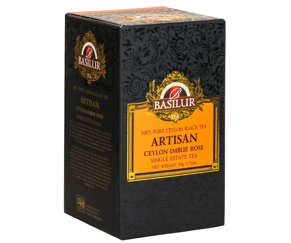 Basilur Artisan Ceylon Imbue Rose sort te 50g rose