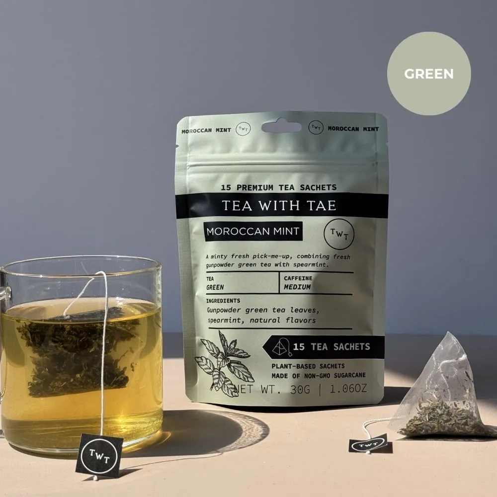 Tea with Tae Moroccan Mint grøn te 30 breve mynte