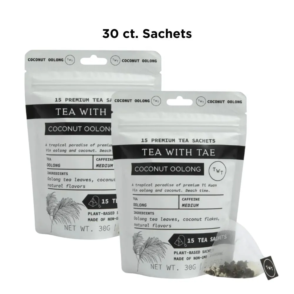 Tea with Tae Coconut Oolong te 30 breve mild koffein