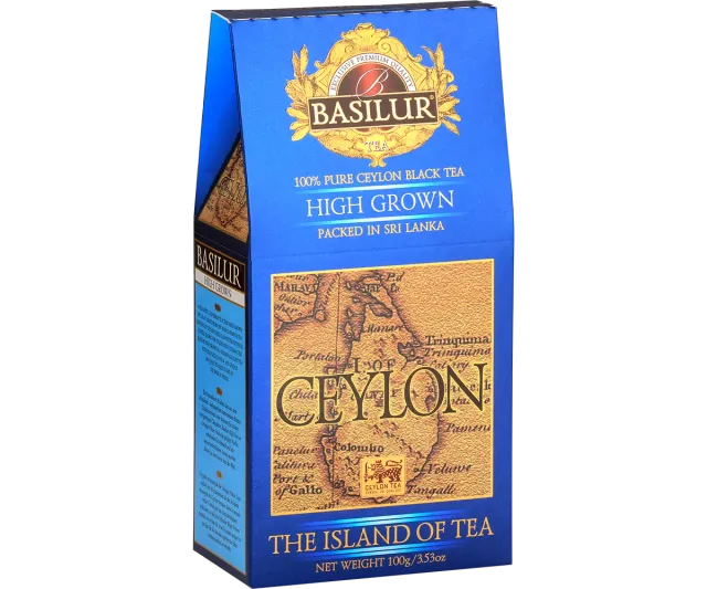 Basilur The Island of Tea High Grown sort te 100g refill ren ceylon