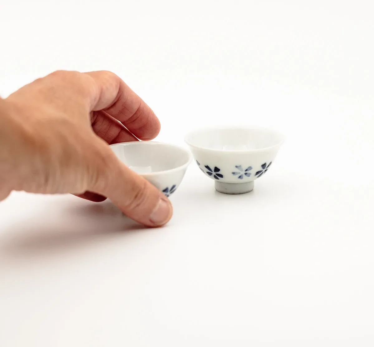 Tyst Te Sakura Gyokuro tekop vintage 2 stk blå