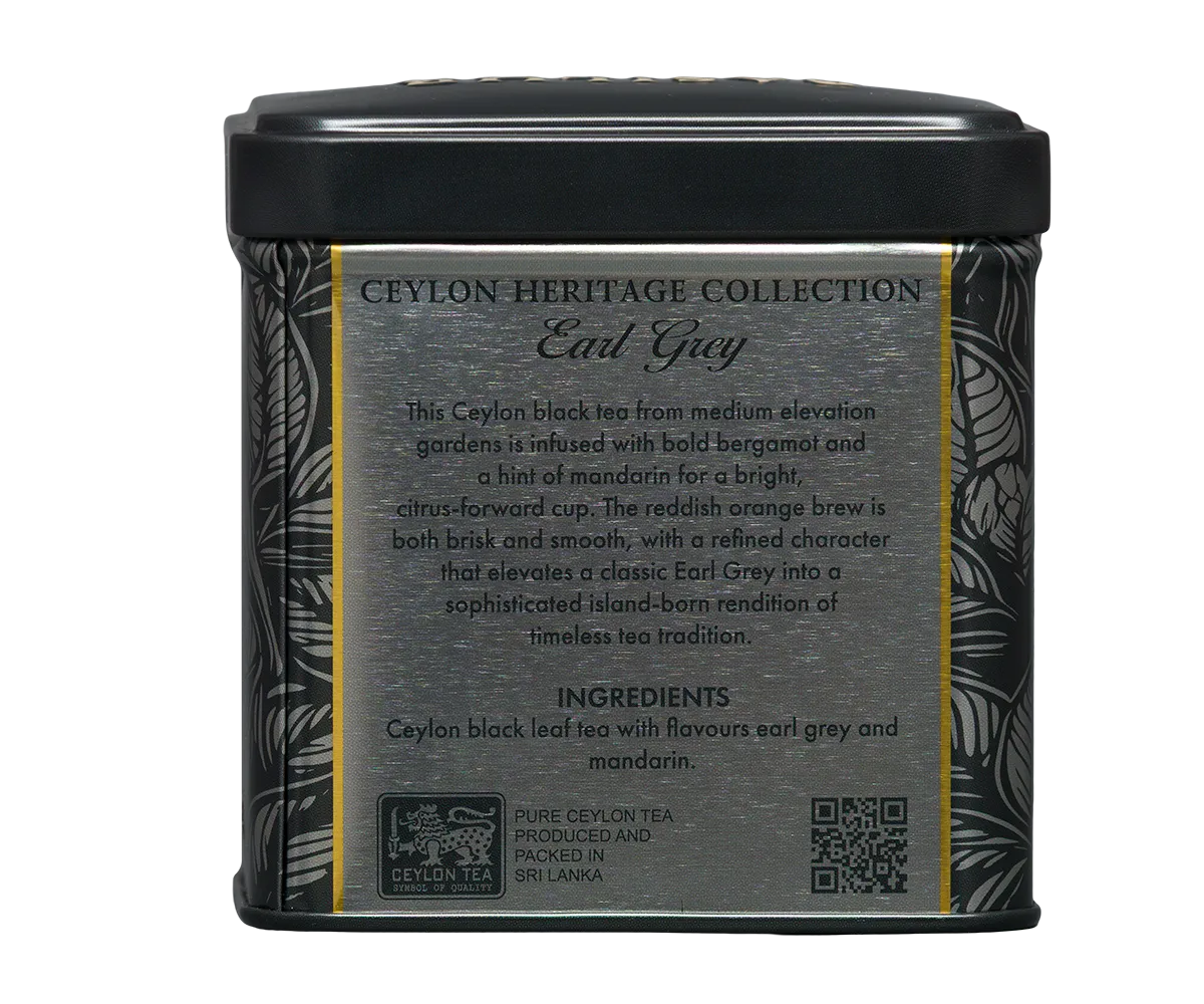 Basilur Ceylon Heritage Earl Grey løs te 50g bergamot