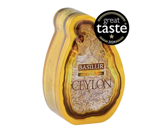 Basilur Island of Tea Gold sort løs te 100g mild