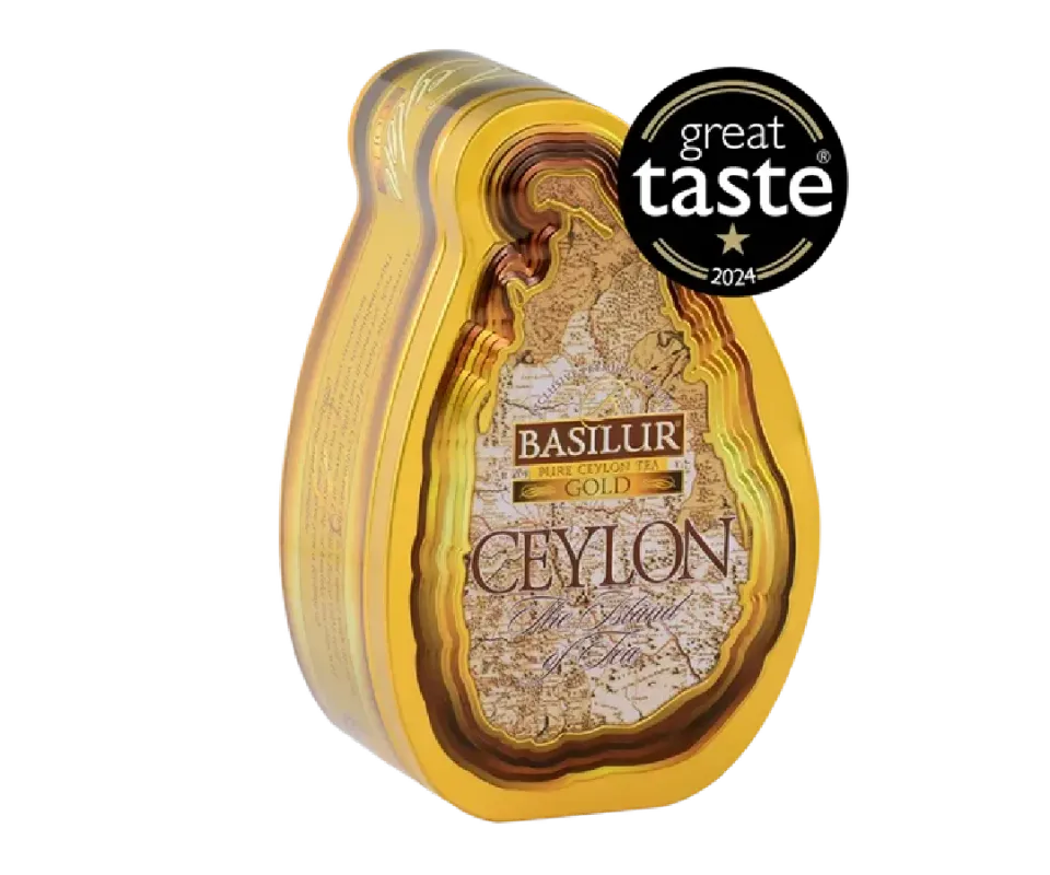 Basilur Island of Tea Gold sort løs te 100g mild