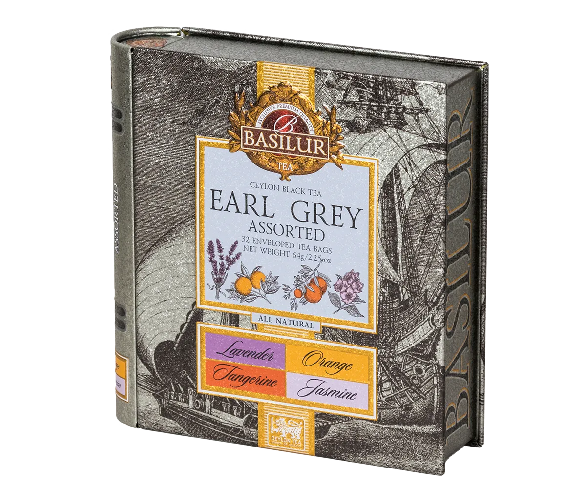 Basilur Tea Book Earl Grey Collection te 32 breve bergamotte