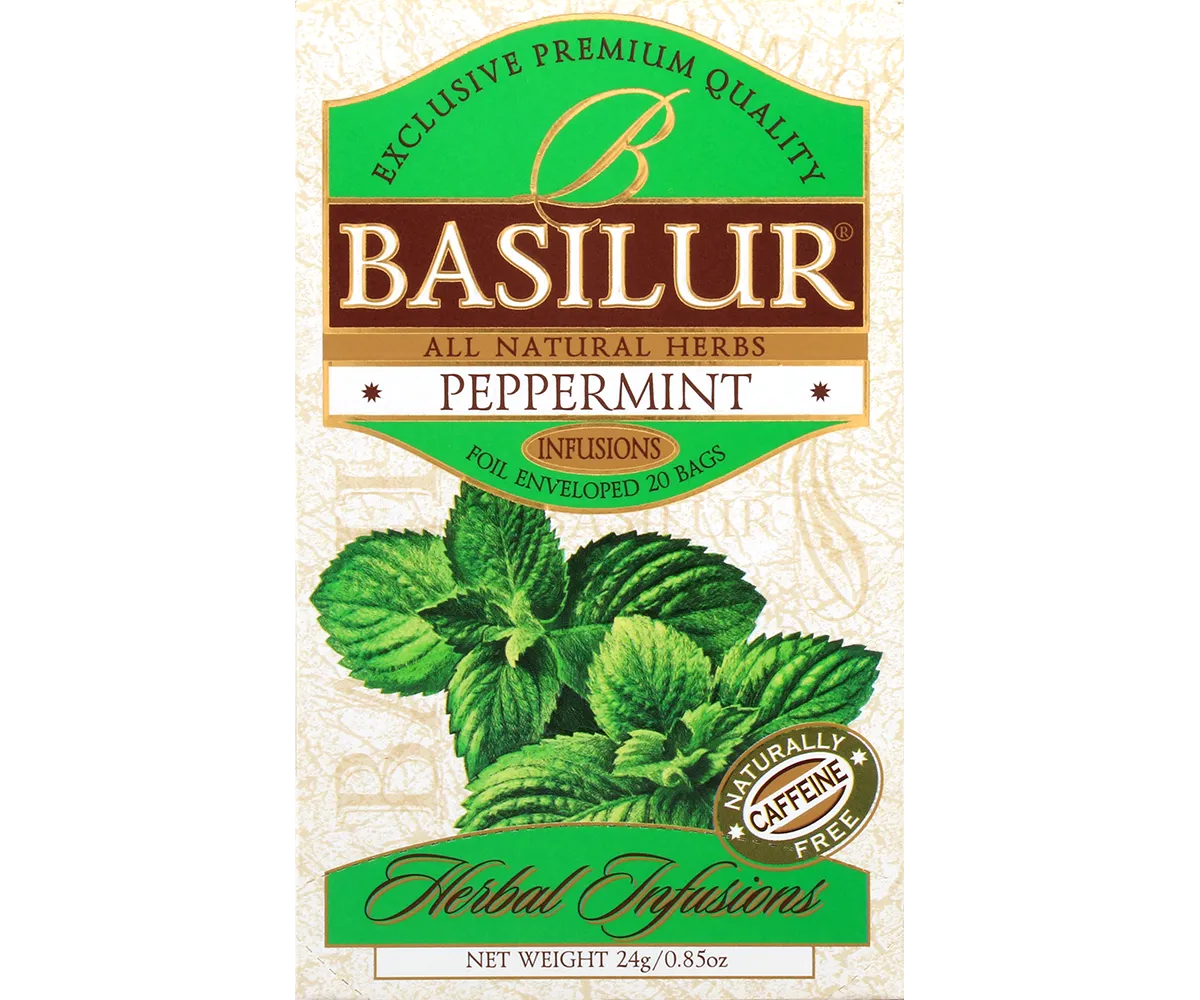 Basilur Herbal Infusions Peppermint urtete 20 breve koffeinfri