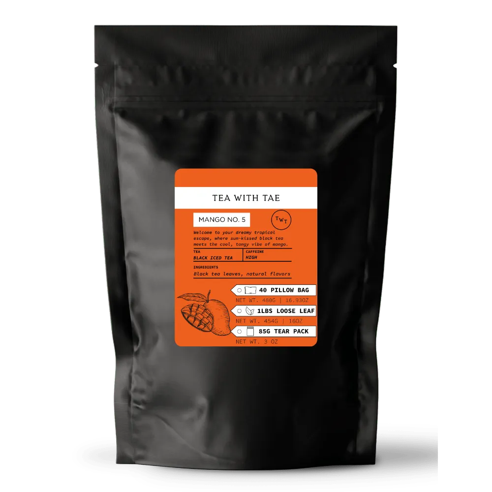 Tea with Tae Mango No. 5 sort iste 10 breve mango