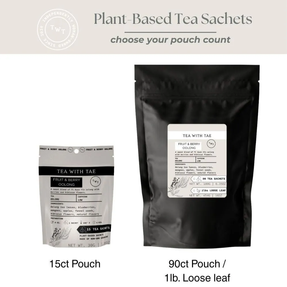 Tea with Tae Fruit & Berry oolong te 30 breve frugt
