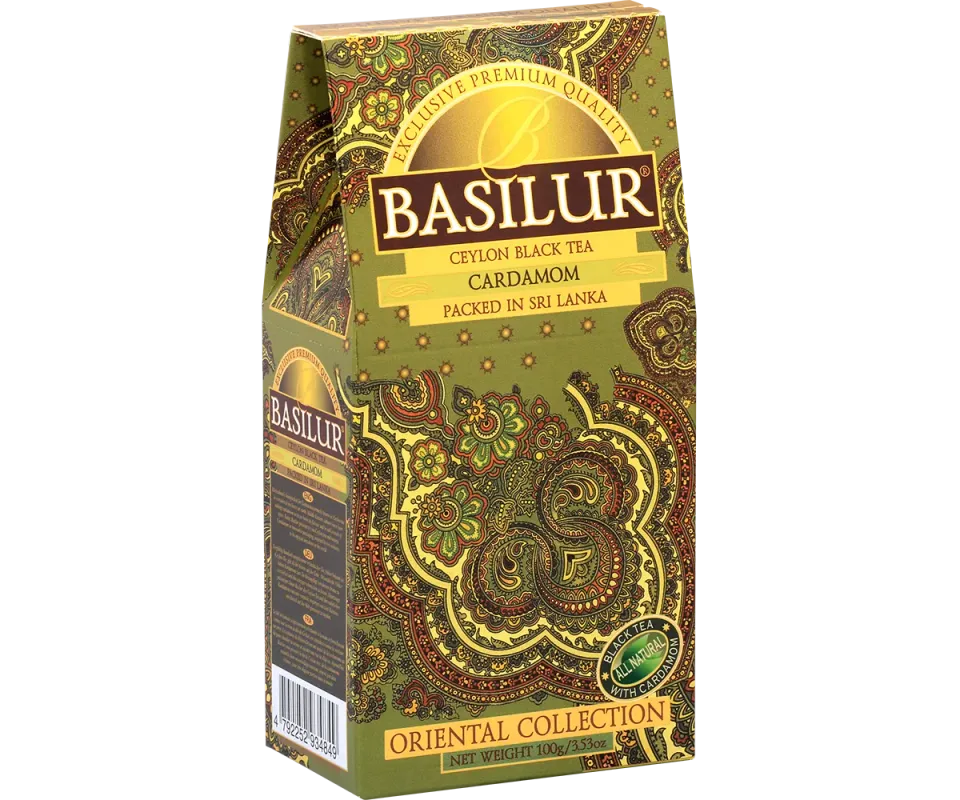 Basilur Oriental kardemomme sort te 100 g løs te