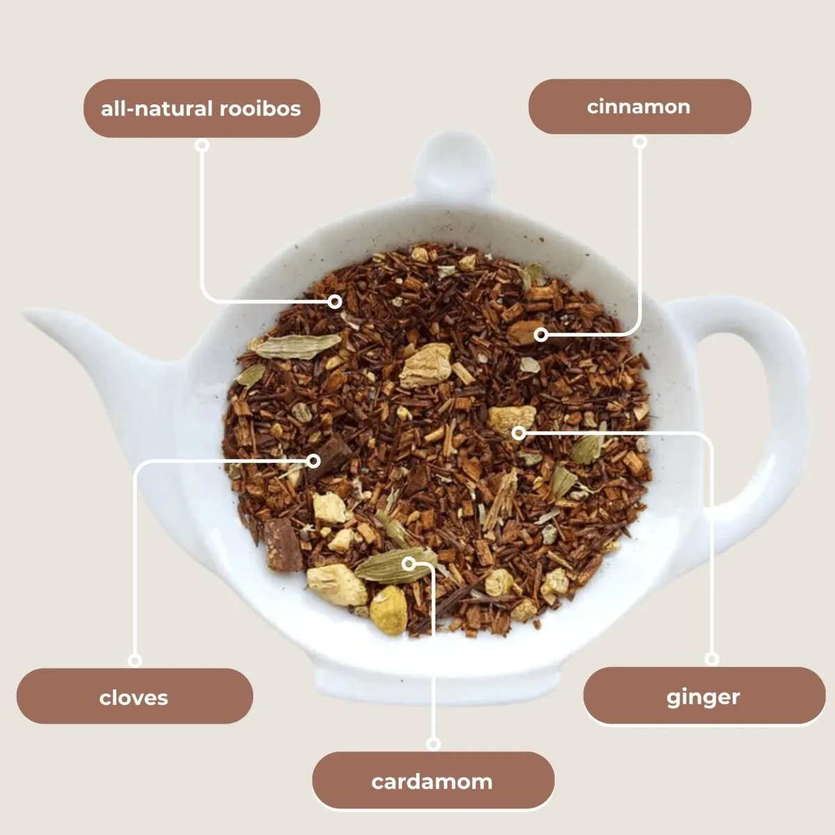 Tea with Tae Rooibos Chai te 5 breve krydret