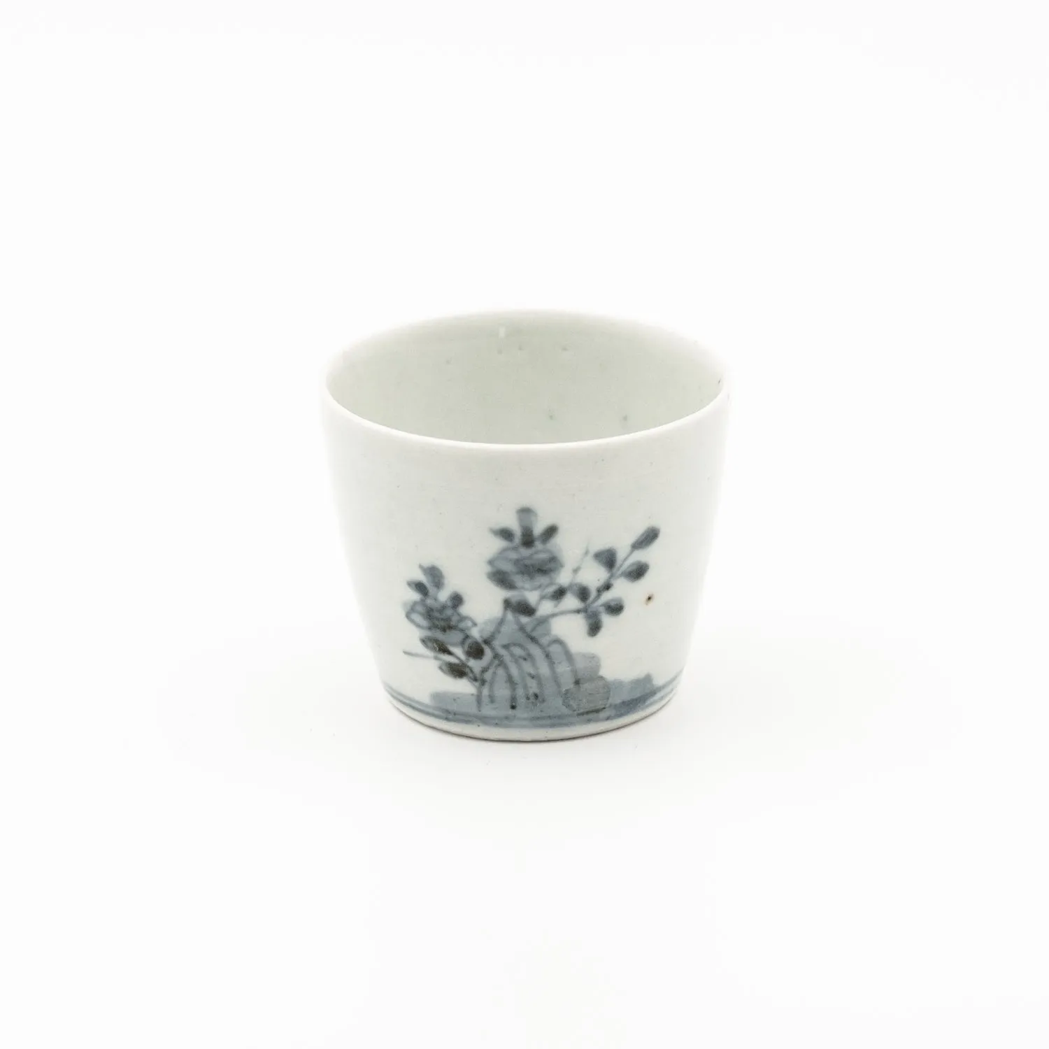 Tyst Te Imari Camellia tekop vintage blå-hvid