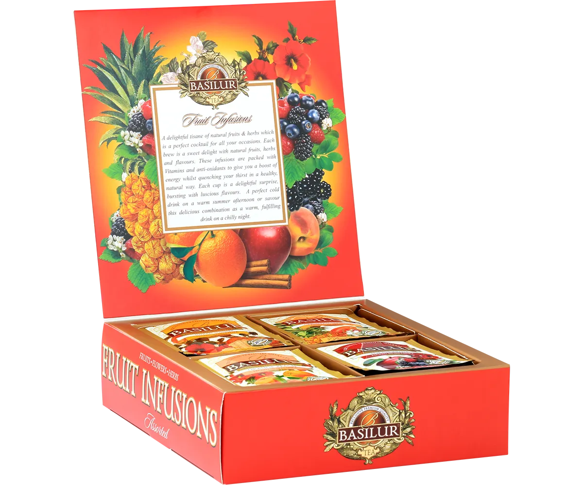 Basilur Fruit Infusions Assorted frugtte 40 breve koffeinfri