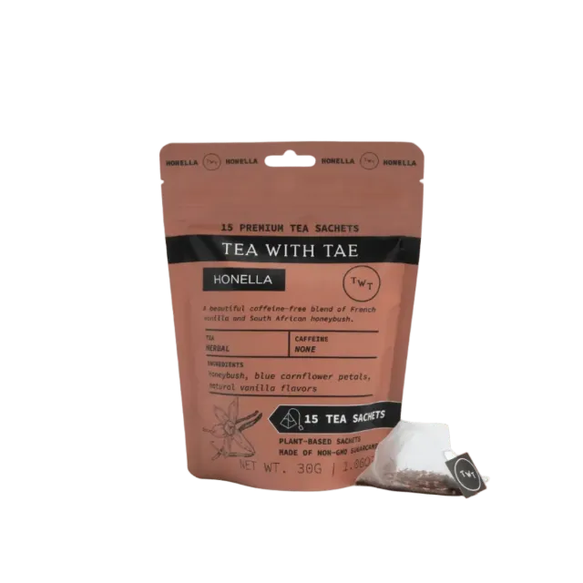 Tea with Tae Honella Pouch honeybush te 15 breve vanilje
