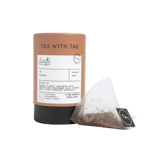 Tea with Tae Honella minirør 5 tebreve koffeinfri honningbusk