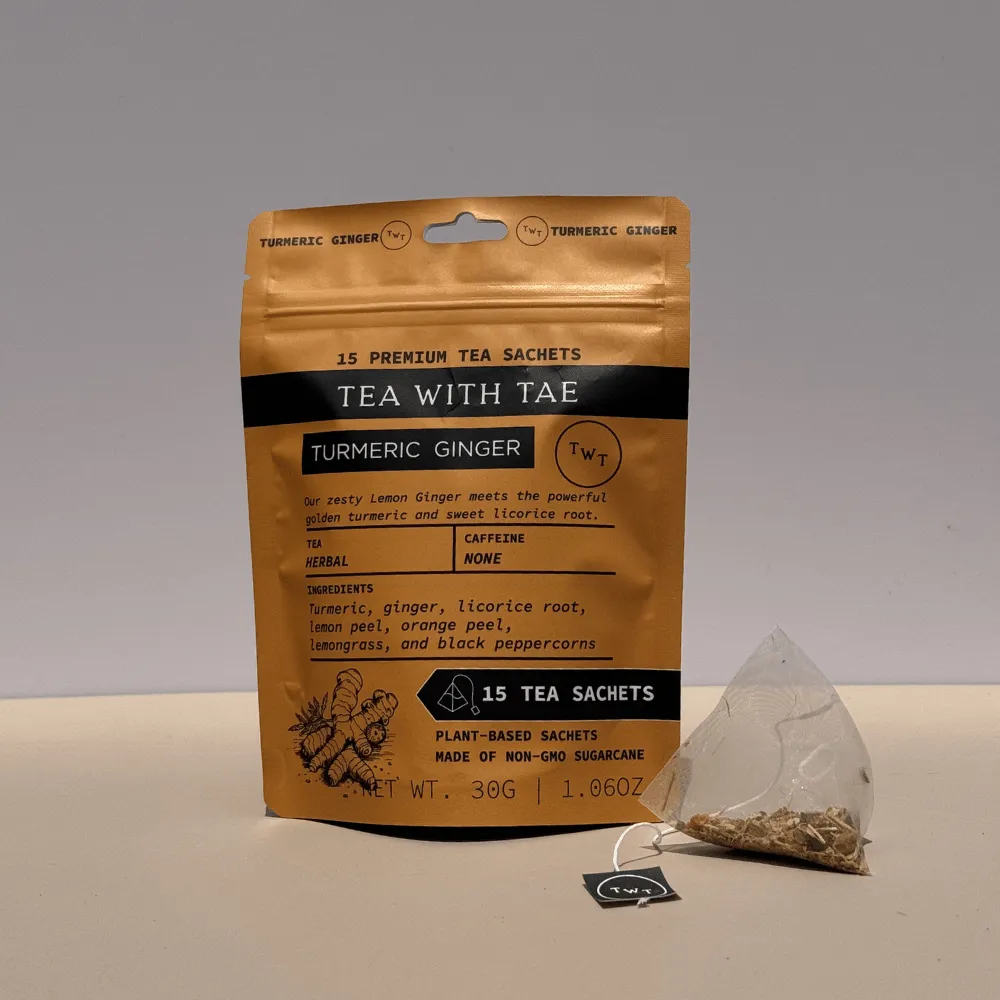 Tea with Tae Turmeric Ginger urtete 15 breve citrus