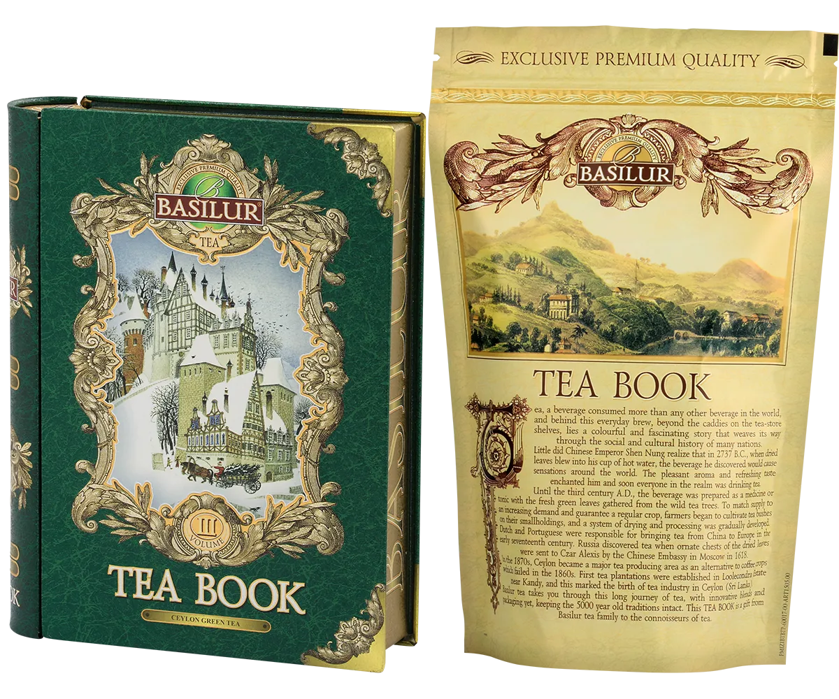 Basilur Tea Book III Fruity grøn te 100g jordbær