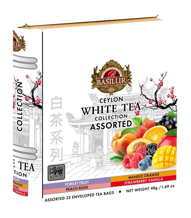 Basilur White Tea Collection Tea Book hvid te 32 breve