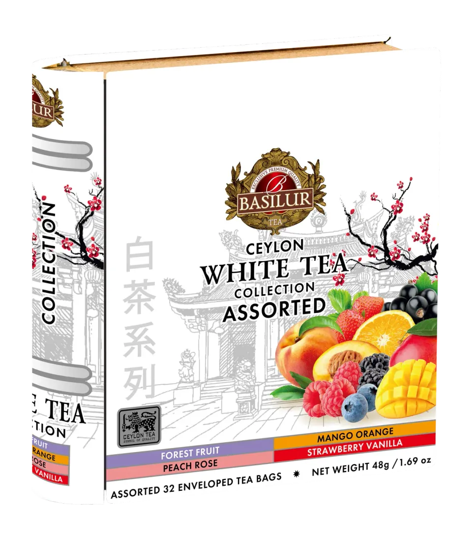 Basilur White Tea Collection Tea Book hvid te 32 breve
