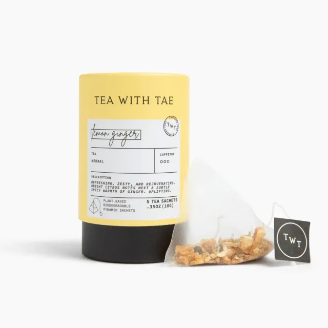 Tea with Tae Lemon Ginger te 5 breve ingefær