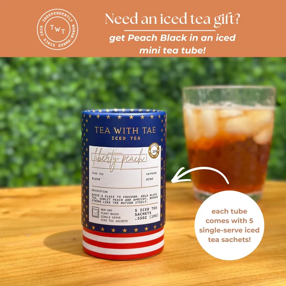 Tea with Tae Peach Black iste 10 breve fersken