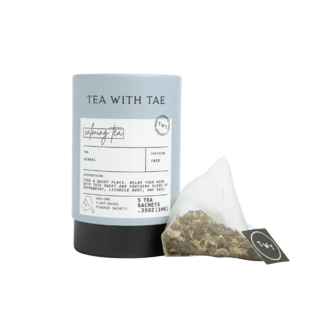 Tea with Tae Calming urtete mini tube 5 breve koffeinfri