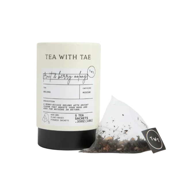 Tea with Tae Fruit & Berry oolong tube 5 breve