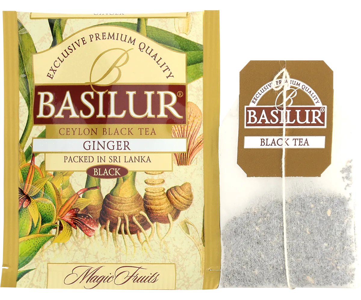 Basilur Magic Fruits ingefær sort te 20 breve