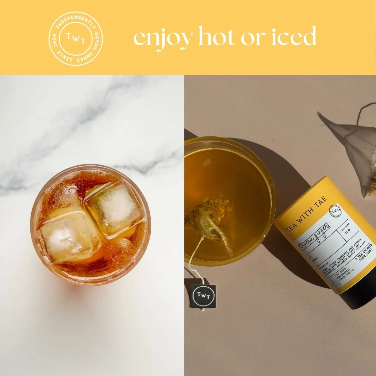 Tea with Tae Turmeric Ginger Mini Tube urtete 5 breve