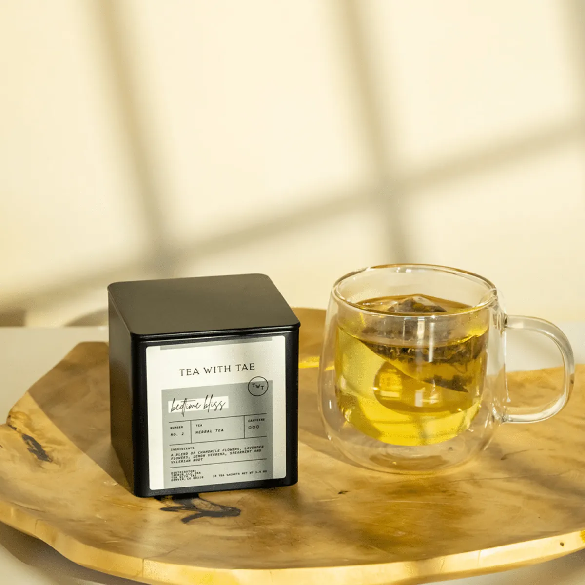 Tea with Tae Custom Large Tea Tin dåse te 20 breve