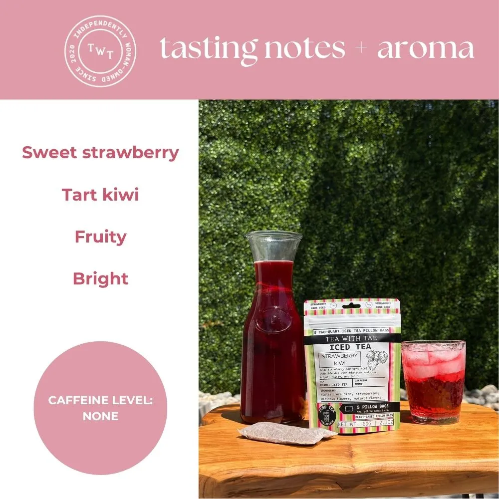 Tea with Tae Strawberry Kiwi urte-iste 10 breve frugt
