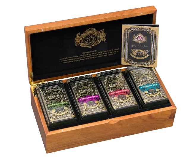 Basilur Rare Teas tesæt trææske eksklusiv