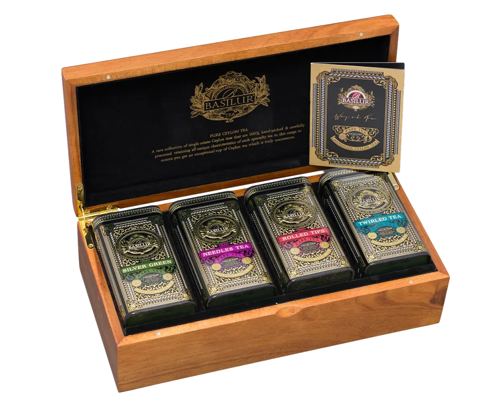 Basilur Rare Teas tesæt trææske eksklusiv