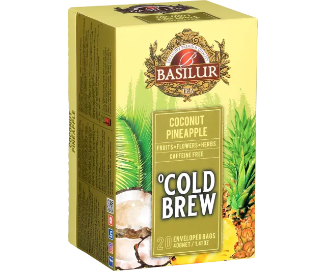 Basilur Cold Brew Coconut Pineapple te 20 breve kokos-ananas
