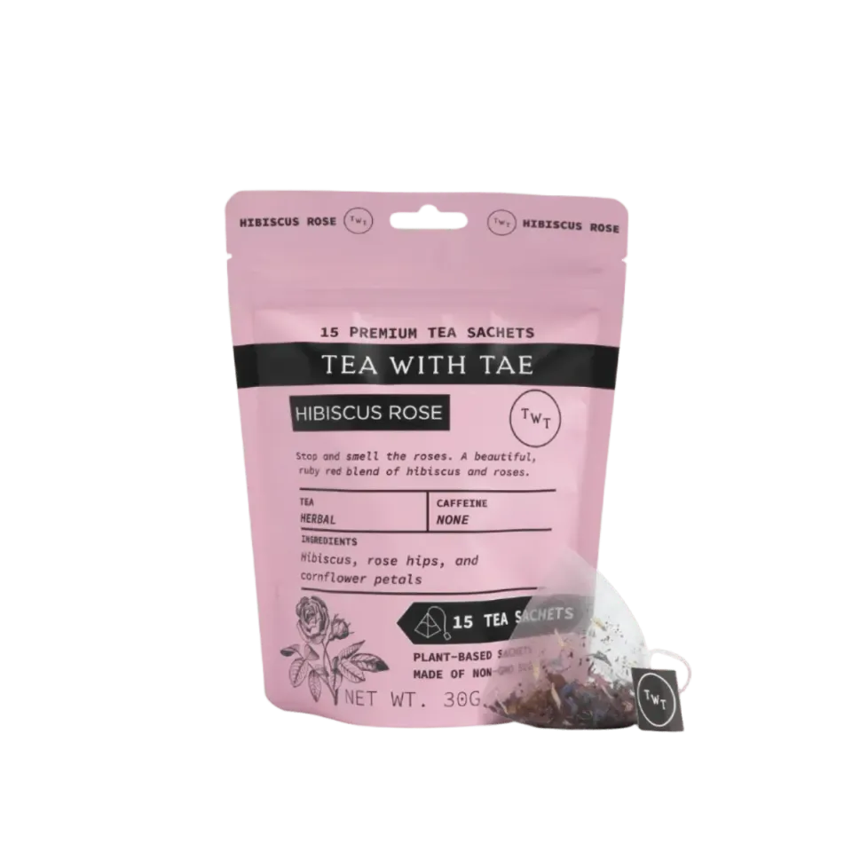 Tea with Tae Hibiscus Rose urtete 15 breve hibiskus