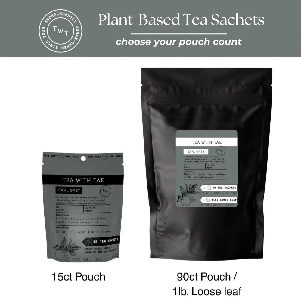 Tea with Tae Earl Grey brev-te sort te 30 breve
