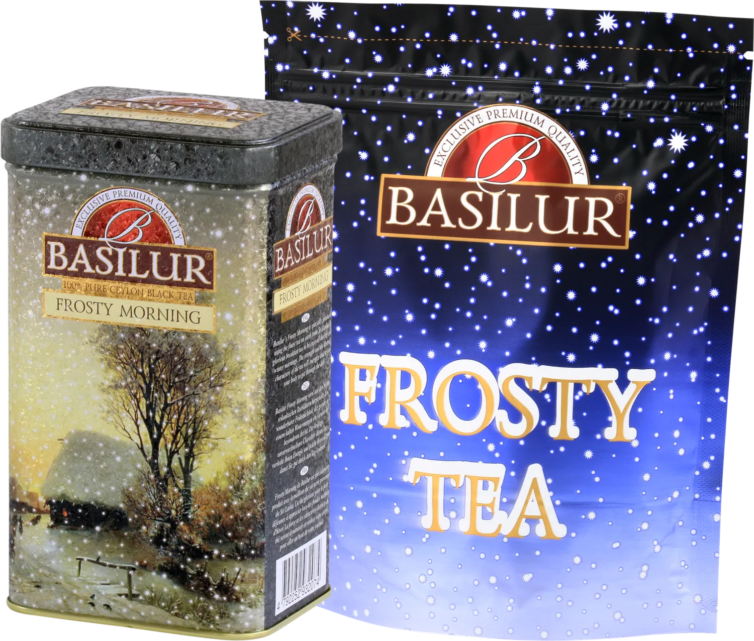 Basilur Frosty Morning sort te 85g dåse Ceylon