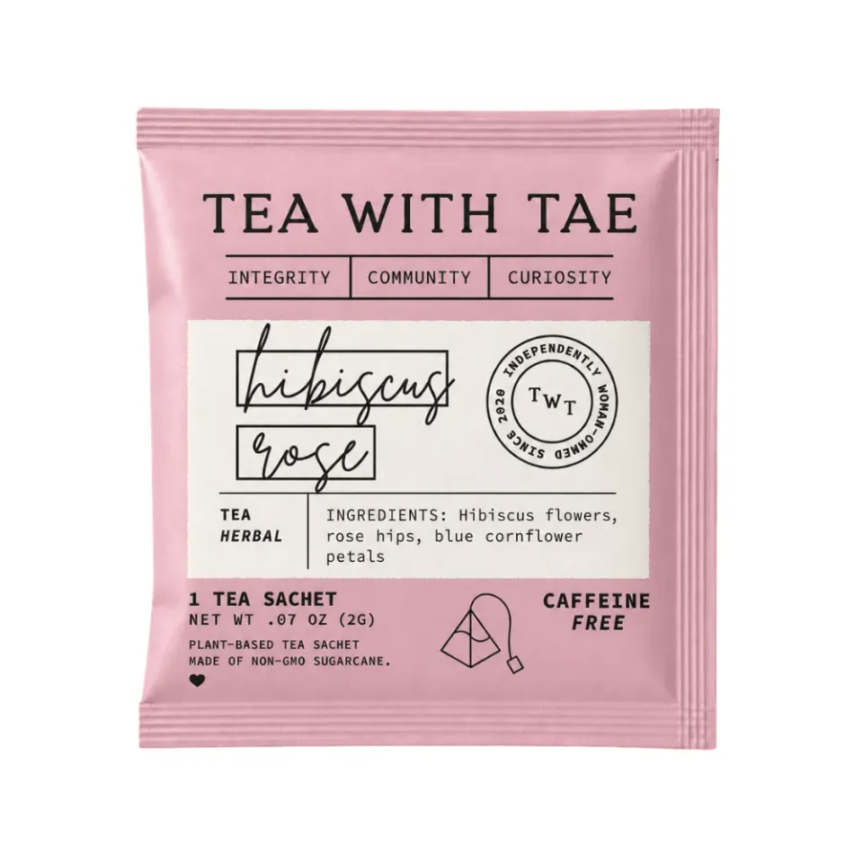 Tea with Tae Hibiscus Rose tebreve 50 stk koffeinfri