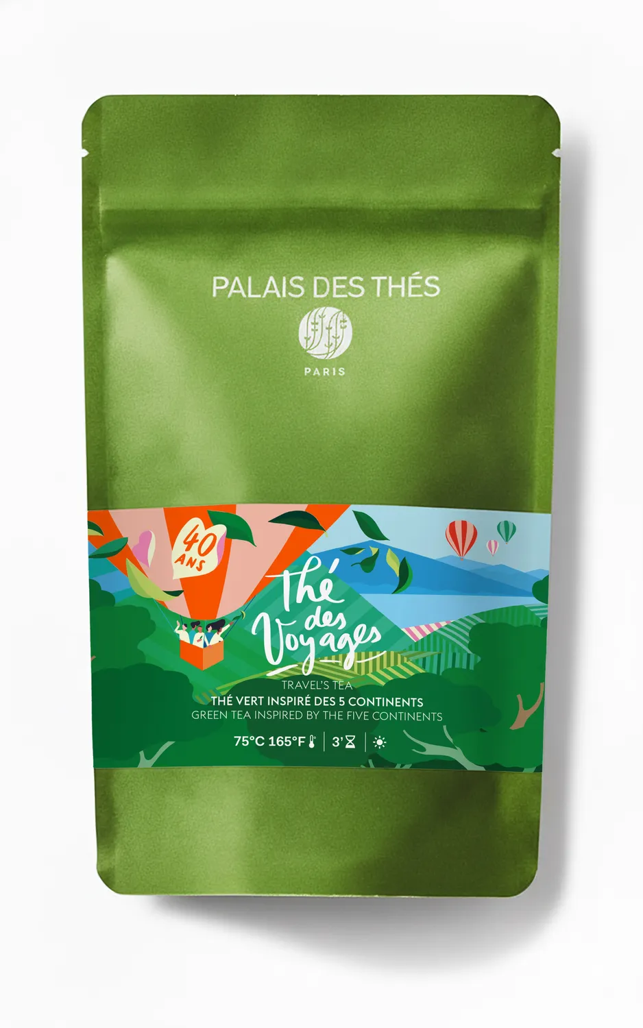 Palais des Thés Traveller's grøn te pose 100 g øko